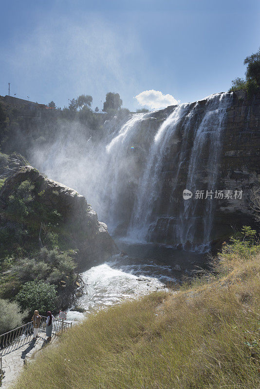 Tortum Waterfall in Erzurum - Turkey